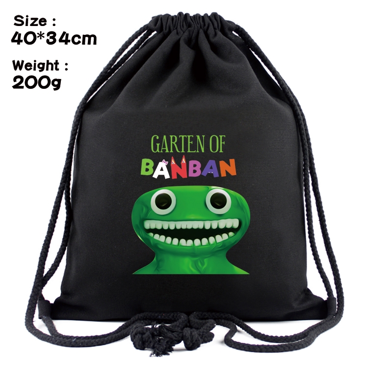 Garten of Banban Anime Coloring Book Drawstring Backpack 40X34cm 200g