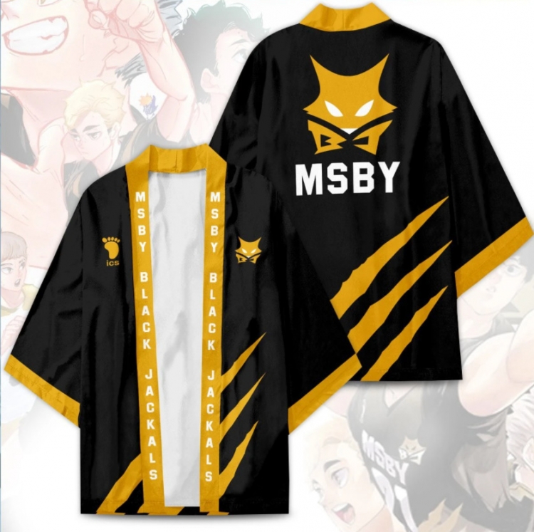 Haikyuu!!  Full color COS kimono cloak jacket from 2XS to 4XL  three days in advance