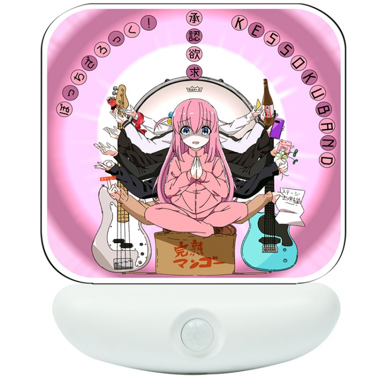 Bocchi the rock Cartoon charging induction night light box package 12X8cm