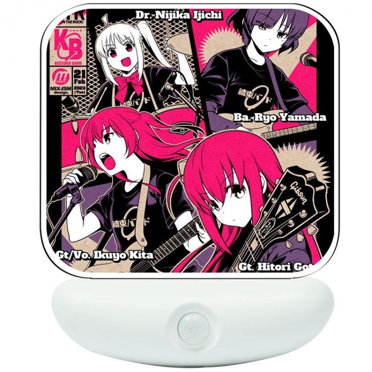 Bocchi the rock Cartoon charging induction night light box package 12X8cm