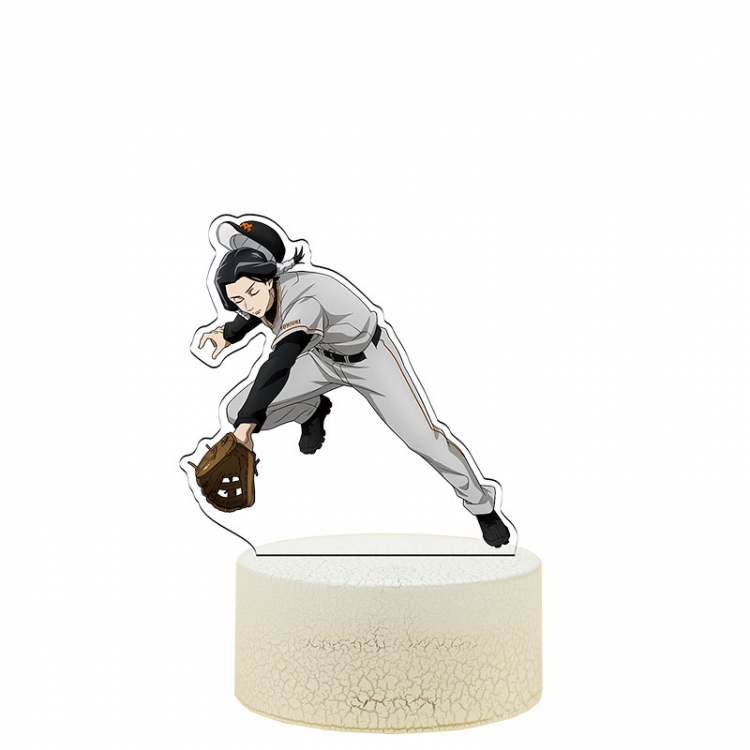 Jujutsu Kaisen Acrylic Night Light 16 Color-changing USB Interface Box Set 19X7X4CM white base