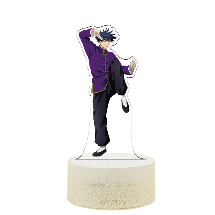 Jujutsu Kaisen Acrylic Night Light 16 Color-changing USB Interface Box Set 19X7X4CM white base