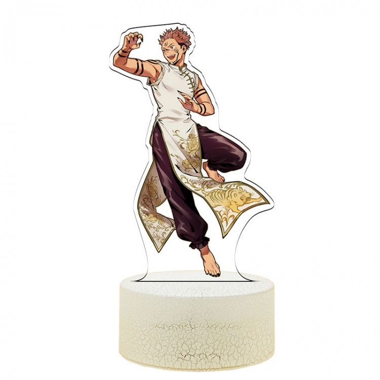 Jujutsu Kaisen Special edition Acrylic Night Light 16 Color-changing USB Interface Box Set 19X7X4CM white base