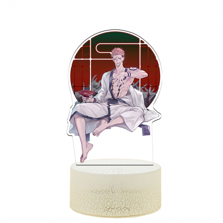 Jujutsu Kaisen Special edition Acrylic Night Light 16 Color-changing USB Interface Box Set 19X7X4CM white base