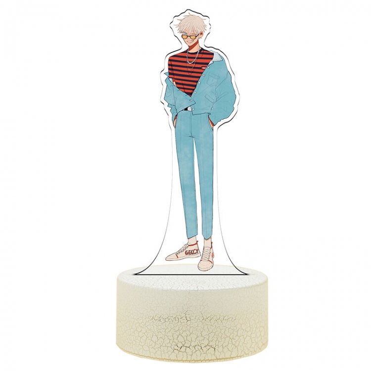 Jujutsu Kaisen Special edition Acrylic Night Light 16 Color-changing USB Interface Box Set 19X7X4CM white base