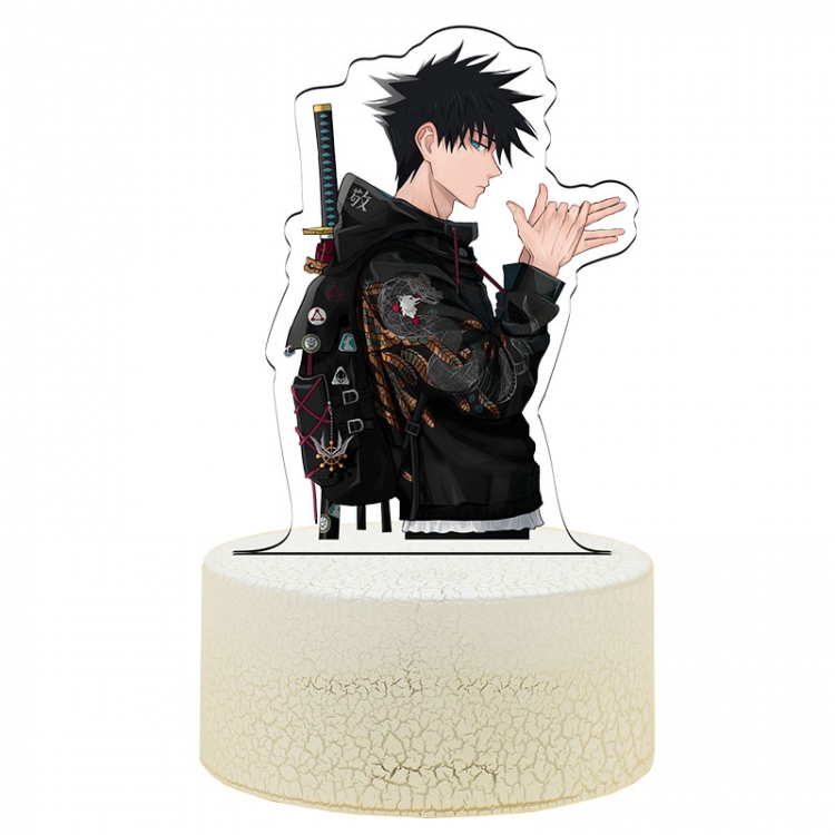 Jujutsu Kaisen Acrylic night light 16 kinds of color changing USB interface box 14X7X4CM white base