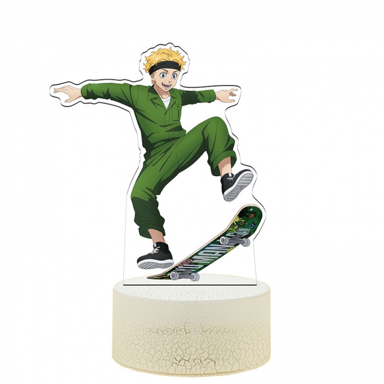 Tokyo Revengers Acrylic Night Light 16 Color-changing USB Interface Box Set 19X7X4CM white base