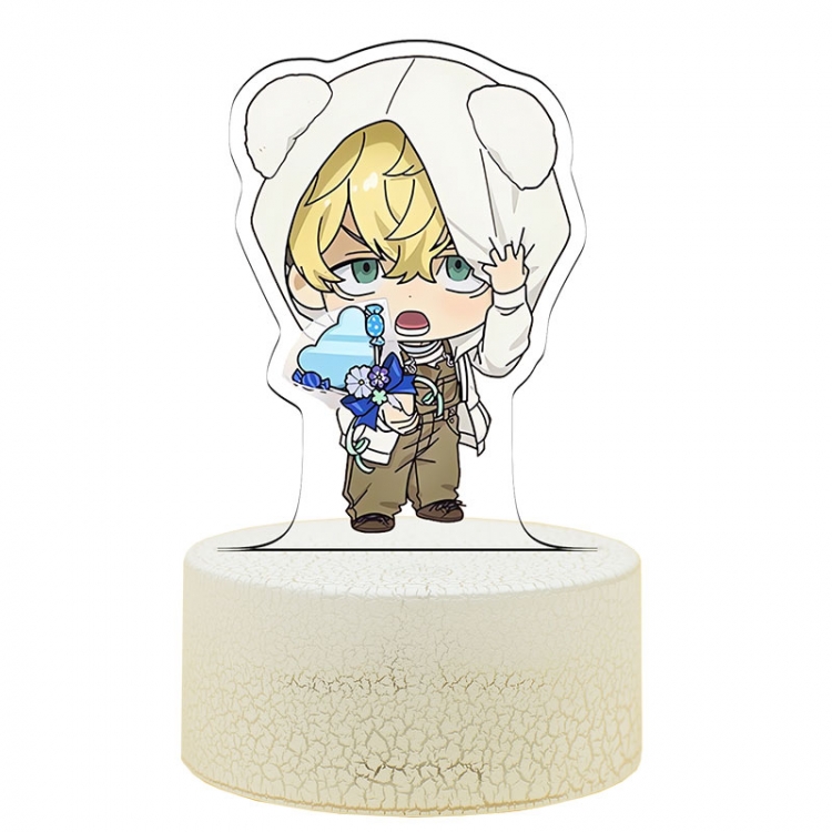 Tokyo Revengers Acrylic night light 16 kinds of color changing USB interface box 14X7X4CM white base