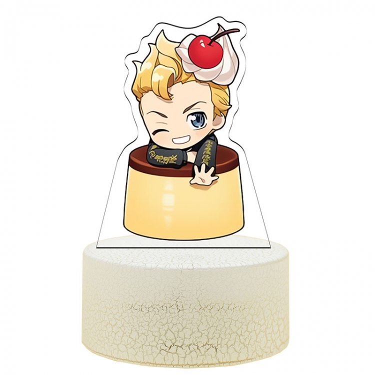 Tokyo Revengers Acrylic night light 16 kinds of color changing USB interface box 14X7X4CM white base