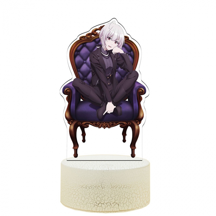 Spy Kyoushitsu Acrylic Night Light 16 Color-changing USB Interface Box Set 19X7X4CM white base