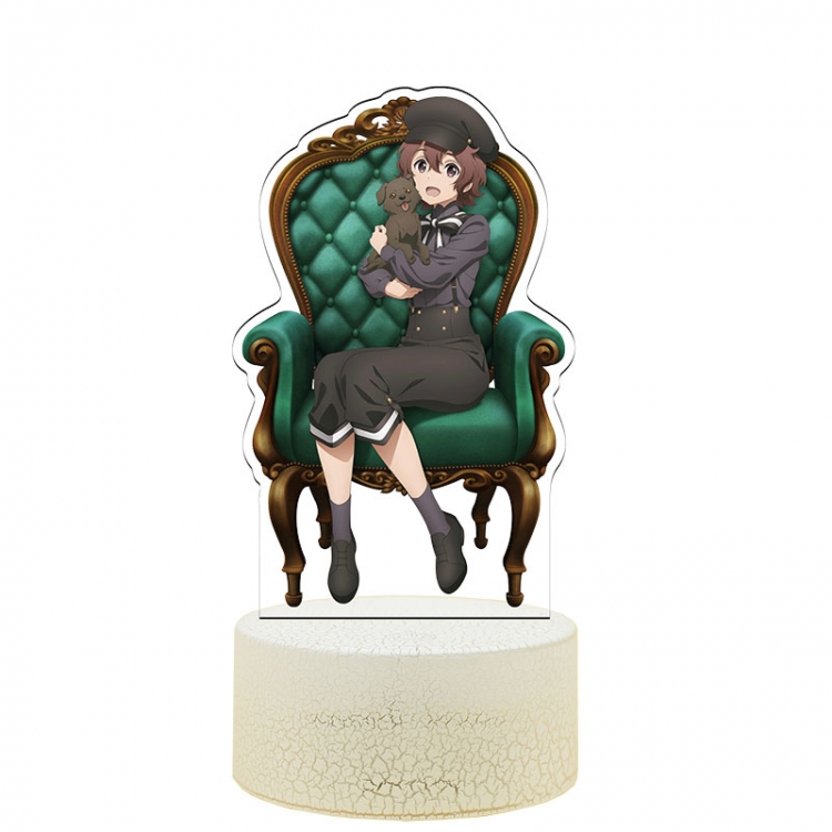 Spy Kyoushitsu Acrylic Night Light 16 Color-changing USB Interface Box Set 19X7X4CM white base