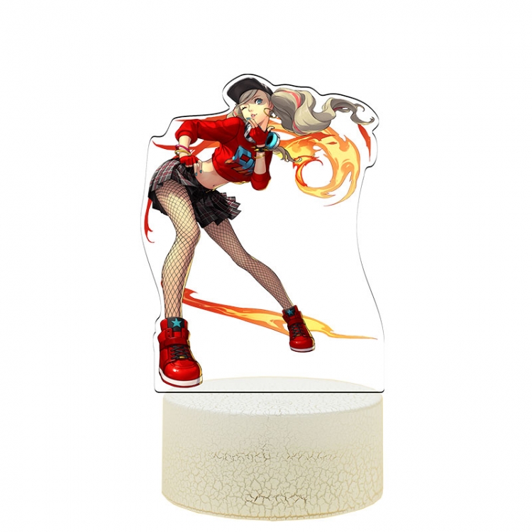 Megami Ibunroku Persona Acrylic Night Light 16 Color-changing USB Interface Box Set 19X7X4CM white base