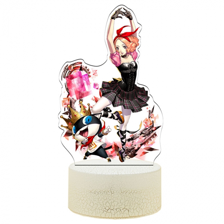 Megami Ibunroku Persona Acrylic Night Light 16 Color-changing USB Interface Box Set 19X7X4CM white base