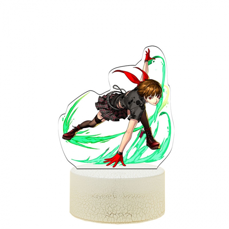 Megami Ibunroku Persona Acrylic Night Light 16 Color-changing USB Interface Box Set 19X7X4CM white base