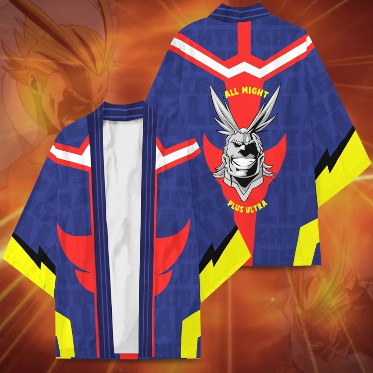 My Hero Academia Full color COS kimono cloak jacket from 2XS to 4XL  three days in advance