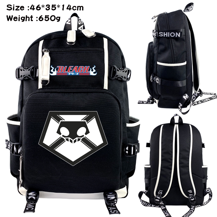 Bleach  Data USB backpack Cartoon printed student backpack 46X35X14CM 650G