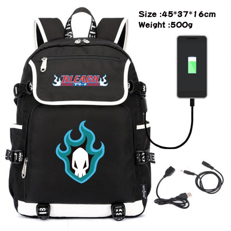 Bleach Animation data backpack small flap canvas backpack 45X37X16CM
