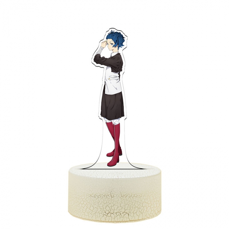 jaxxjaxx Acrylic Night Light 16 Color-changing USB Interface Box Set 19X7X4CM white base