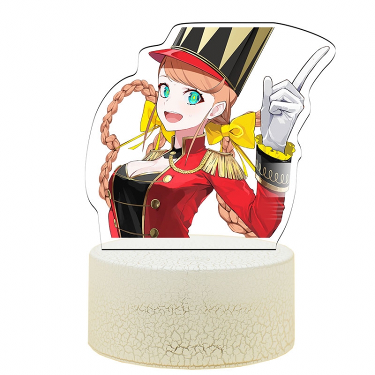 takt op.Destiny Acrylic night light 16 kinds of color changing USB interface box 14X7X4CM white base