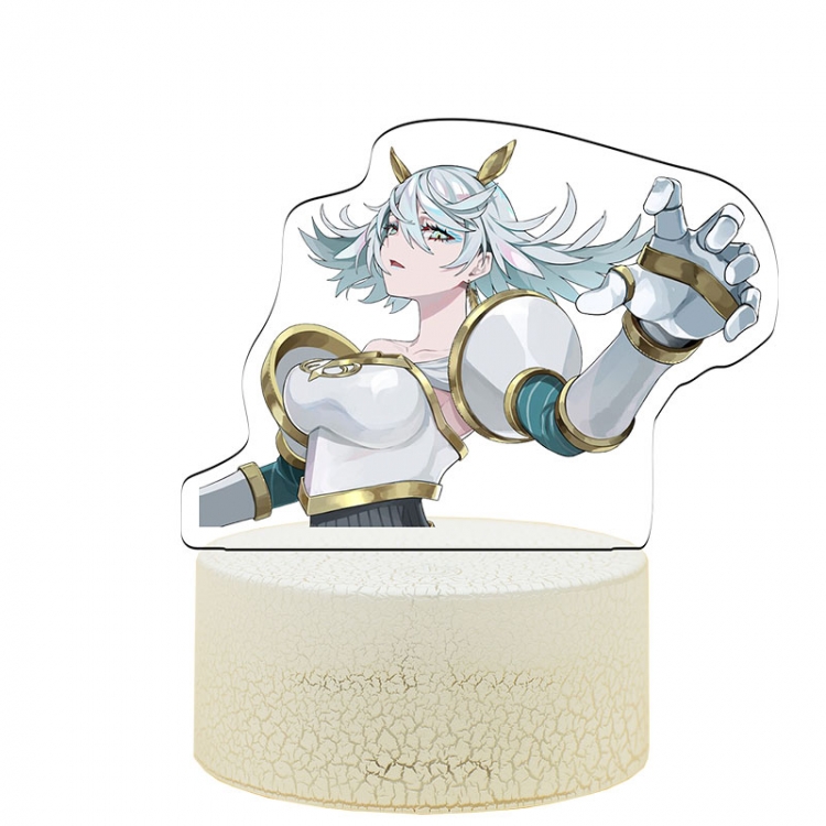 takt op.Destiny Acrylic night light 16 kinds of color changing USB interface box 14X7X4CM white base