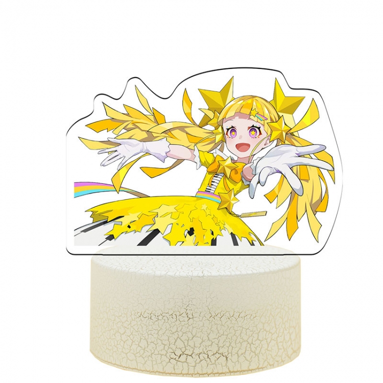 takt op.Destiny Acrylic night light 16 kinds of color changing USB interface box 14X7X4CM white base