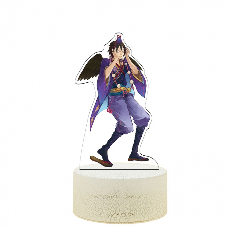 Haikyuu!! Acrylic Night Light 16 Color-changing USB Interface Box Set 19X7X4CM white base