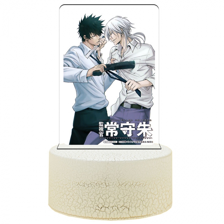 PSYCHO-PASS Acrylic night light 16 kinds of color changing USB interface box 14X7X4CM white base