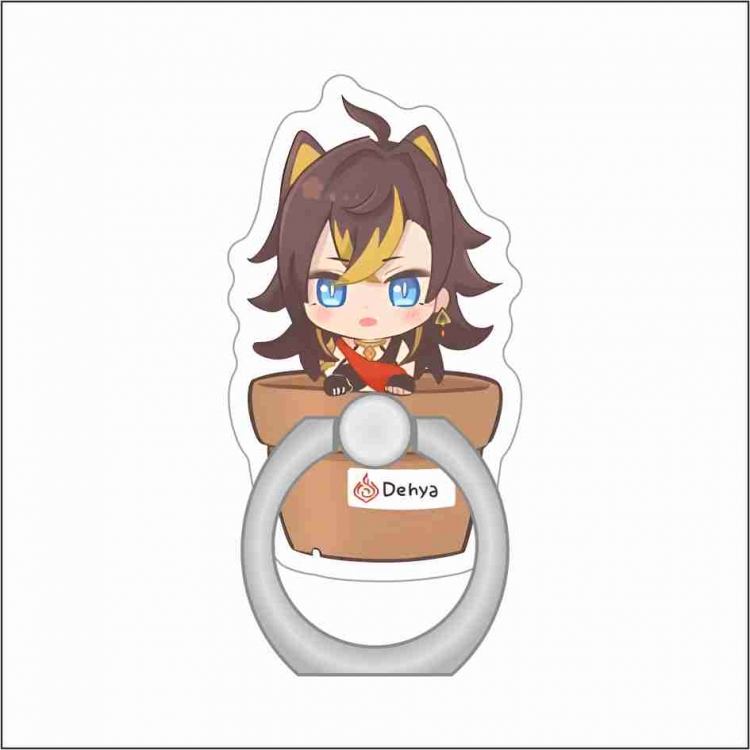 Genshin Impact Anime Peripheral Acrylic Ring Buckle Phone Holder price for 5 pcs