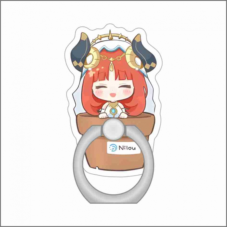 Genshin Impact Anime Peripheral Acrylic Ring Buckle Phone Holder price for 5 pcs