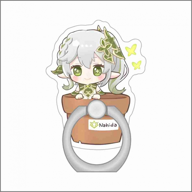 Genshin Impact Anime Peripheral Acrylic Ring Buckle Phone Holder price for 5 pcs