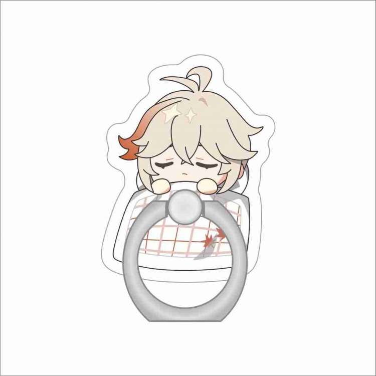 Genshin Impact Anime Peripheral Acrylic Ring Buckle Phone Holder price for 5 pcs