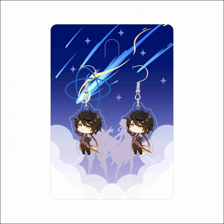 Genshin Impact Anime peripheral acrylic earrings accessories price for 5 pcs