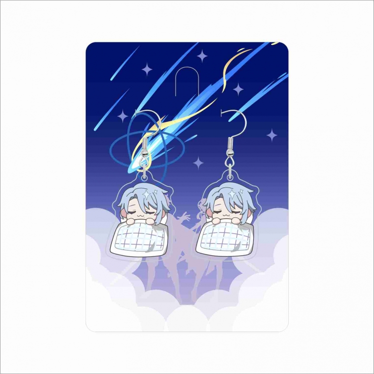 Genshin Impact Anime peripheral acrylic earrings accessories price for 5 pcs