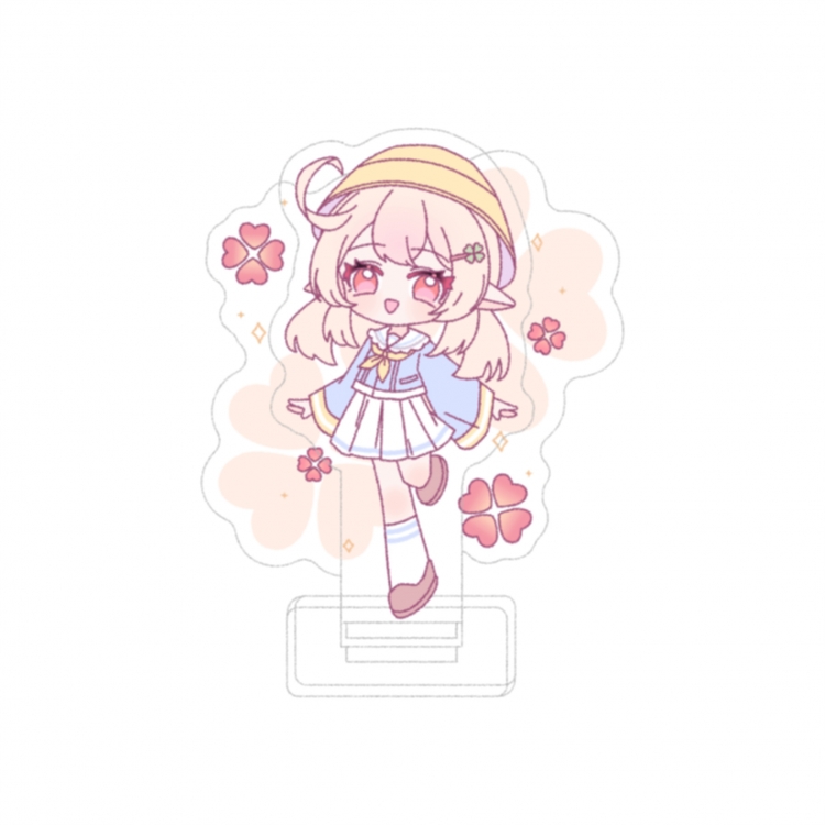 Sweet girl Double layer Anime characters acrylic Standing Plates Keychain 10cm