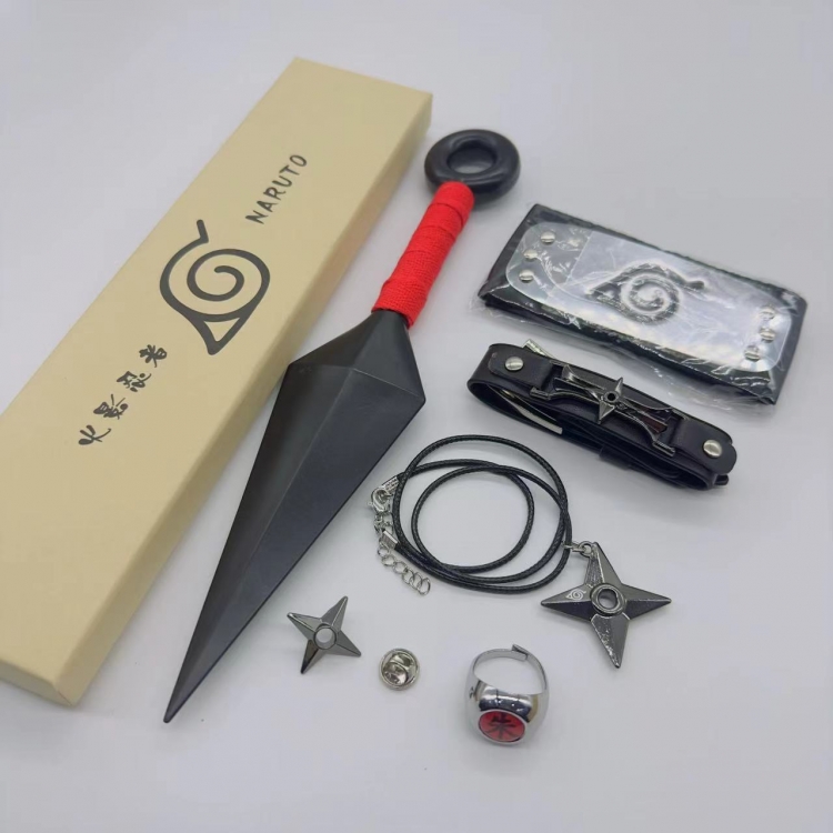 Naruto Plastic Painless Necklace Ring Finger Band Set style A