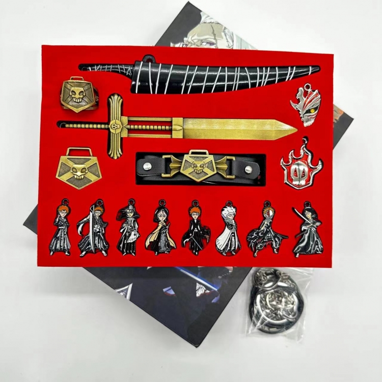 Bleach Cartoon peripheral necklace key chain box set A