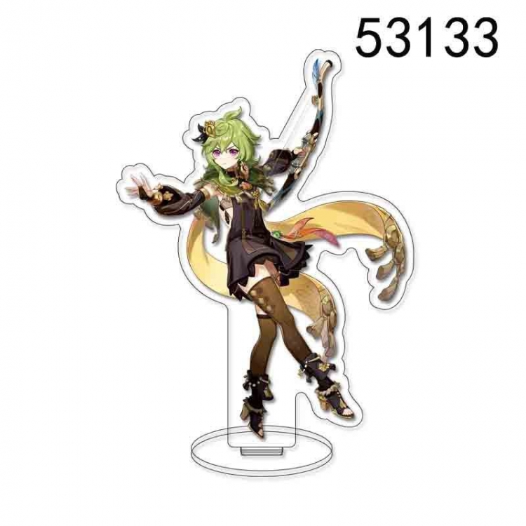 Genshin Impact Anime character acrylic Standing Plates Keychain 15cm  53133