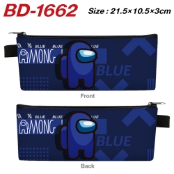 AMONG US Anime PU Leather Zipp...