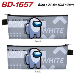 AMONG US Anime PU Leather Zipp...