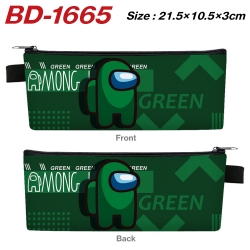 AMONG US Anime PU Leather Zipp...