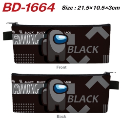 AMONG US Anime PU Leather Zipp...