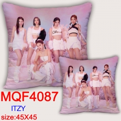 ITZY square full-color pillow ...