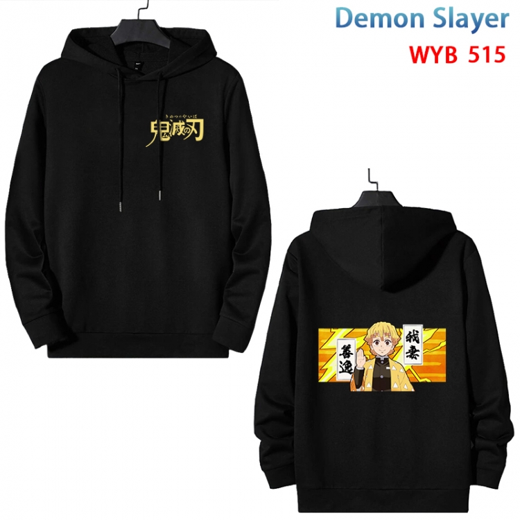 Demon Slayer Kimets Cotton Hooded Patch Pocket Sweatshirt from S to 3XL WYB-515