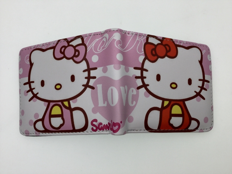 Hello Kitty Short card wallet fold in half 11X9.5CM 60G B1408