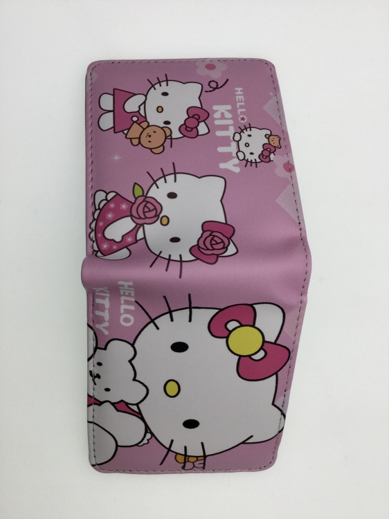 Hello Kitty Short card wallet fold in half 11X9.5CM 60G B1407