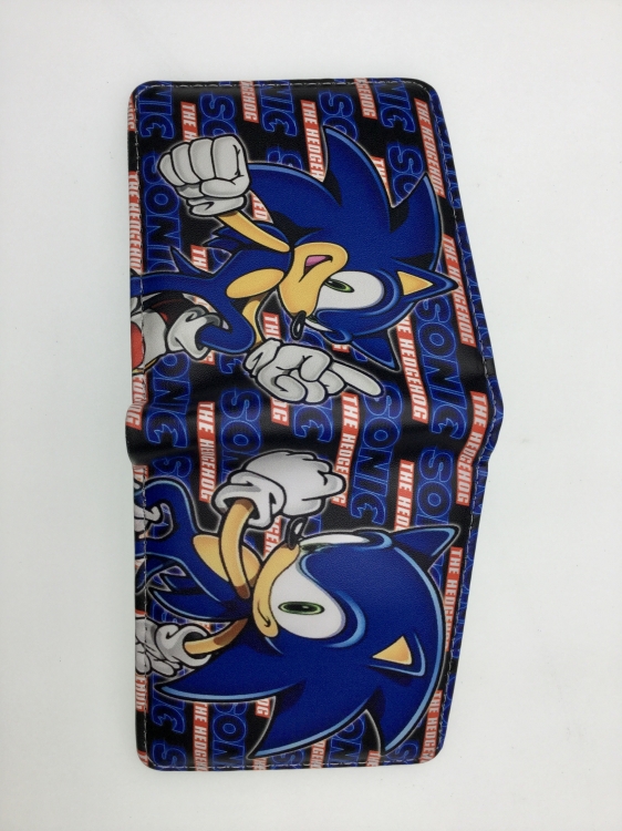 Sonic The Hedgehog Short card wallet fold in half 11X9.5CM 60G B1387