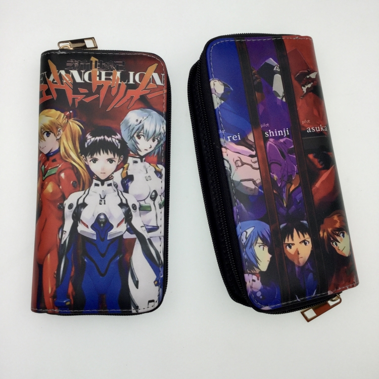 EVA Animation full-color printed long zipper wallet