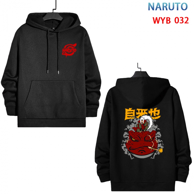 Naruto Cotton Hooded Patch Pocket Sweatshirt from S to 3XL WYB-032