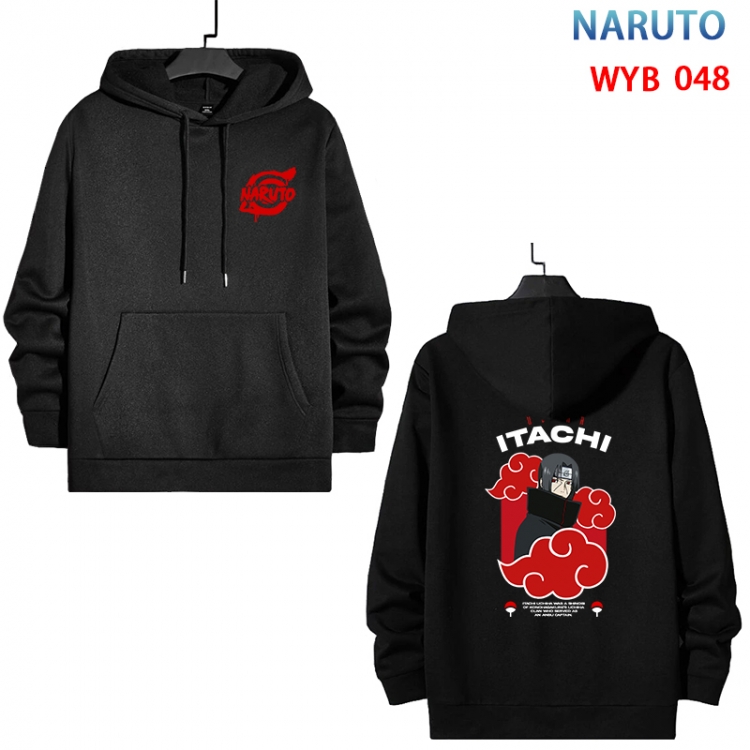 Naruto Cotton Hooded Patch Pocket Sweatshirt from S to 3XL WYB-048