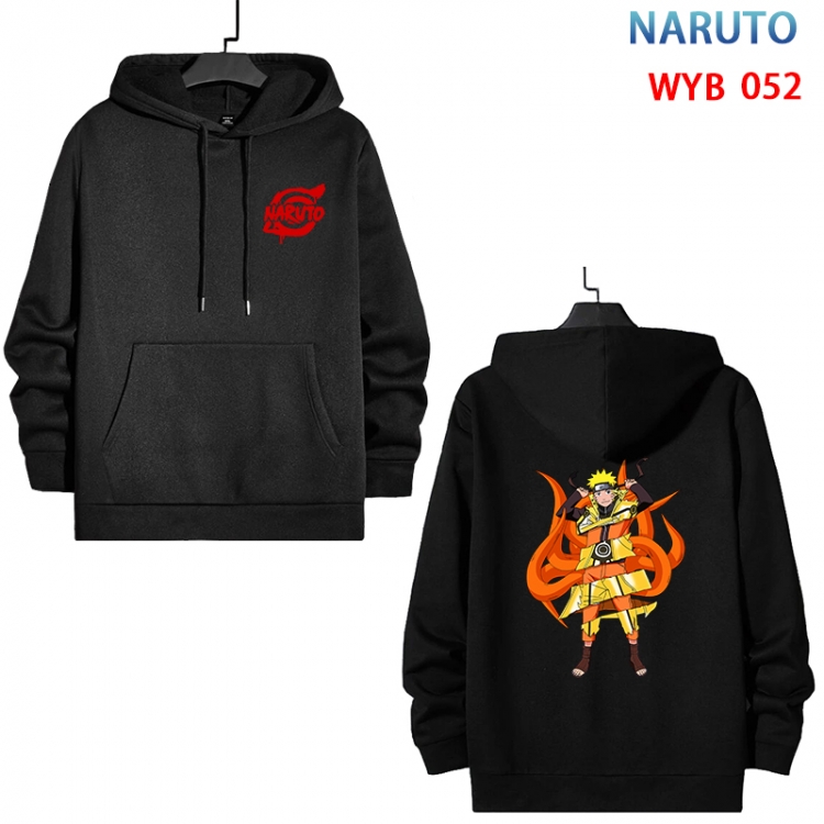 Naruto Cotton Hooded Patch Pocket Sweatshirt from S to 3XL WYB-052